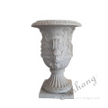 Custom Europeanize Decorative Stone Marble White Flower Pots
